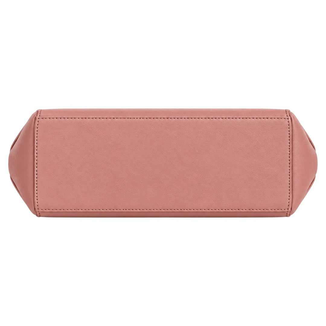Eleganzio Women’s Dusty Rose Handbag with Twin Handles