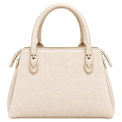 Eleganzio Cream Top Handle Handbag