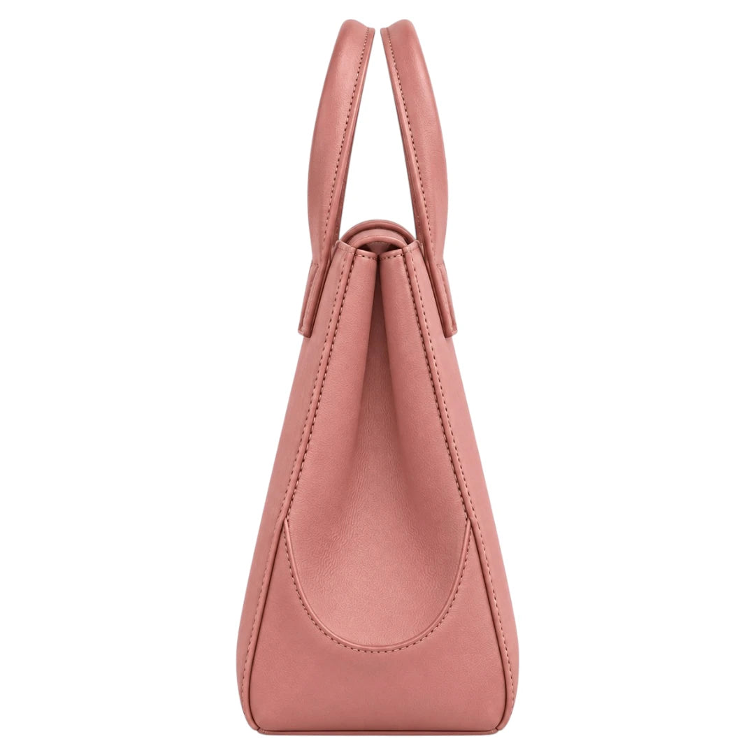 Eleganzio Women’s Dusty Rose Handbag with Twin Handles